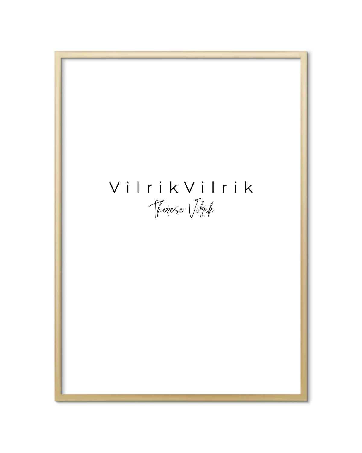 Guld alu ramme