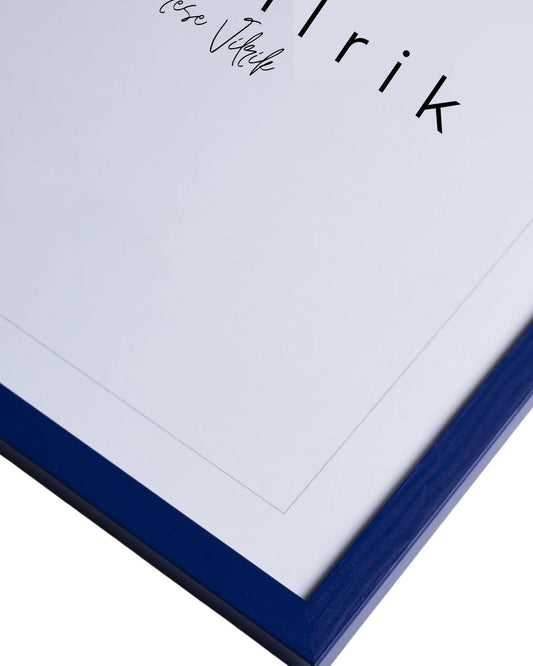 Petroleum blå ramme