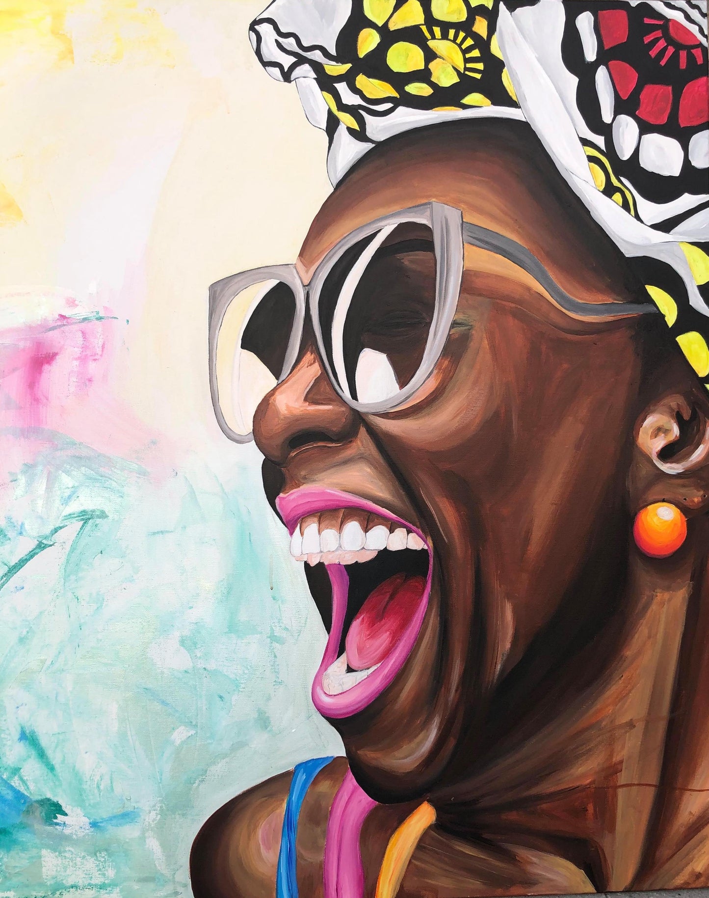 Gurna · Originalt maleri · 100x100 cm · SOLGT