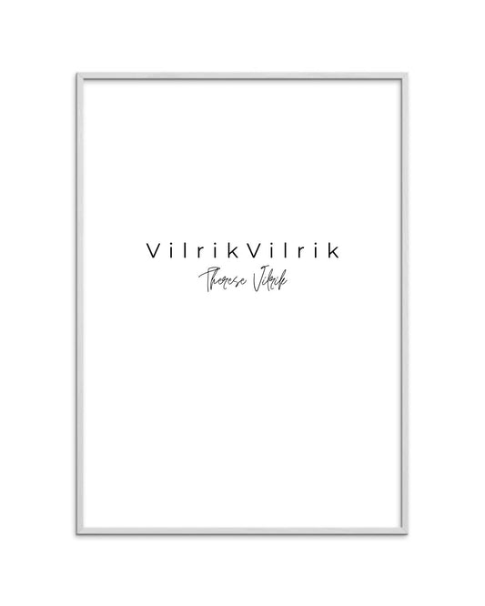 Hvid ramme – slank træramme i hvid, af Therese Vilrik