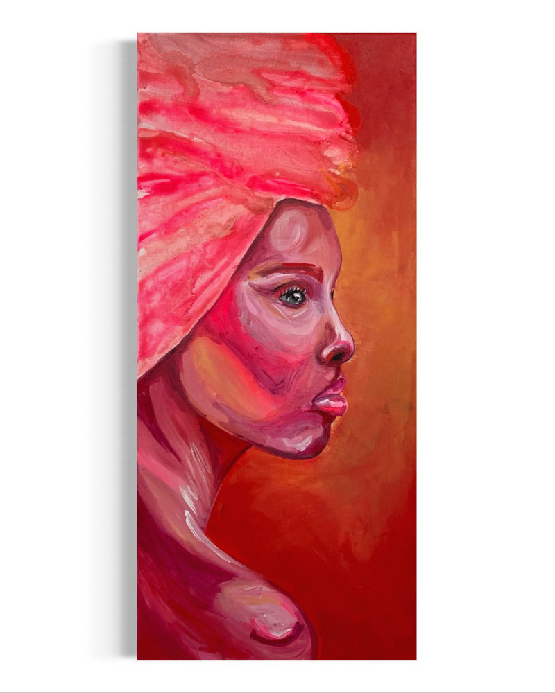 Pink Lady 90x40 | Akrylmaleri