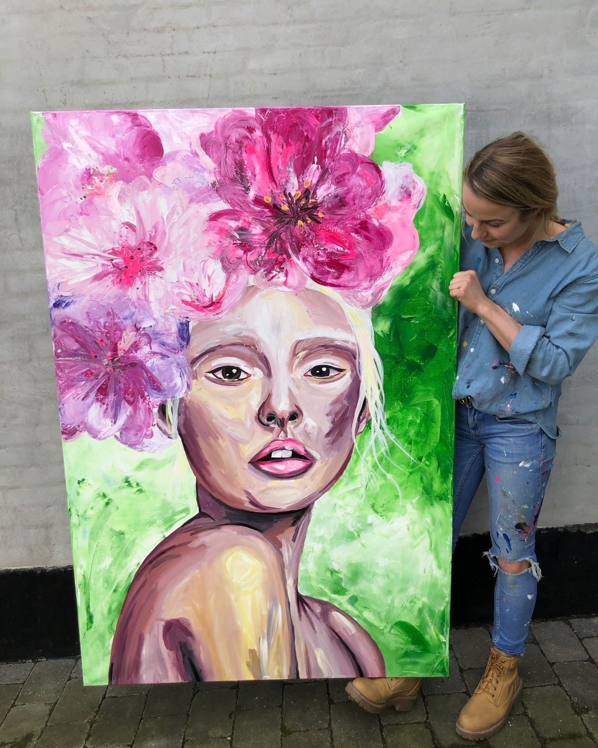 Florentina · Originalt maleri · 100x150 cm · SOLGT