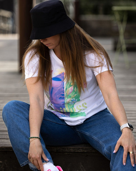 Flowerhead T-shirt – regular fit women str. M