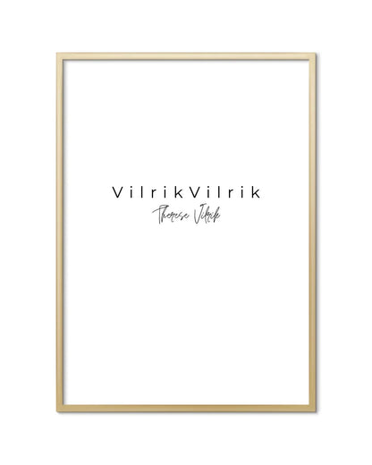 Guld alu ramme