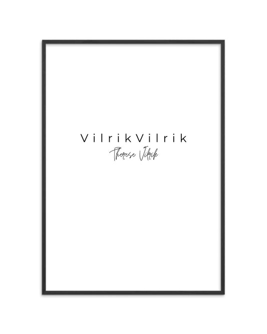 Sort alu ramme